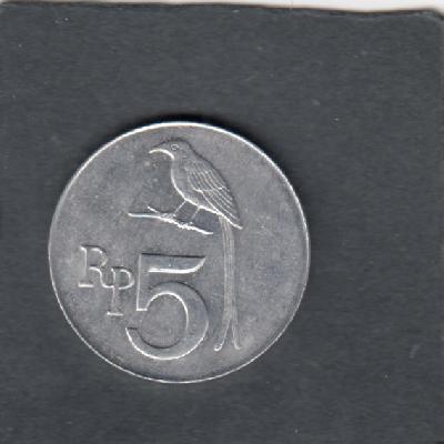 Beschrijving: 5 Rupiah  BIRD 